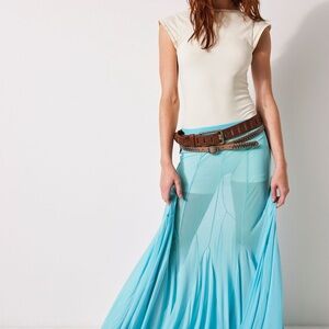 Free People Godet Maxi Skirt Medium worn once